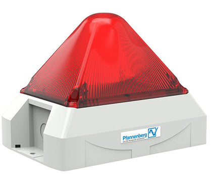 PYRA Lashing Strobe Light with Sounder Grey Housing Red Lens
